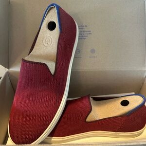 Rothy’s Garnet Red Sneakers 8 1/2 8.5 with originalnal box
